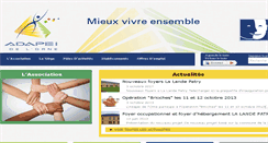 Desktop Screenshot of adapei61.fr